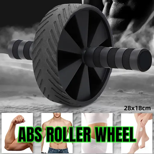 Ab Roller Wheel Push Up Core Trainer for Home Fitness Exercise Waist Workout Use