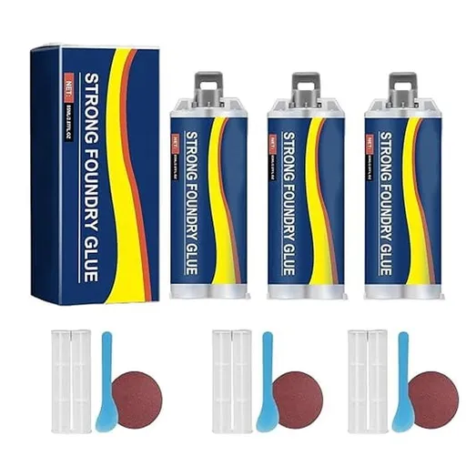 Strong Foundry Glue for Metal, High Temp Metal Repair Glue - Iron-Like Strength, Enhanced Casting Glue, Repair Paste for Metal, Plastic and Steel Crack Repair, Cold & Heat Resistant, Quick