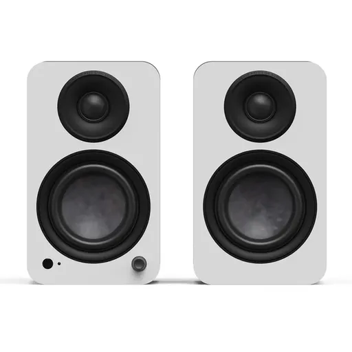 Kanto YU4 (2nd Gen) 160 W Powered Bookshelf Speaker with Bluetooth 5.3, Built-in Phono Preamp, USB-C and Optical Inputs - Matte White