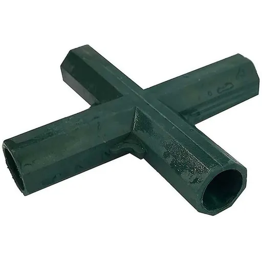 4 pcs 4 Way Garden Frame Corner Connector Pipe Connector Corner Connector For Greenhouse Furniture Frame Inner 16Mm