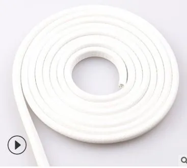 Ning z Car Door Anti Collision Strip Rubber Steel. White
