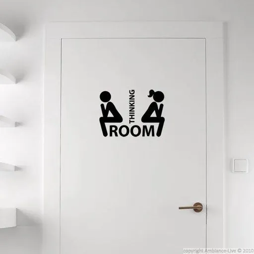 Thinking Room Toilet Wall Sticker