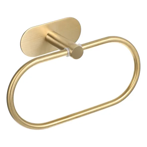 Wall Mounted Stainless Steel Towel Rack Holder for Kitchen and Bathroom, Golden for Home Use