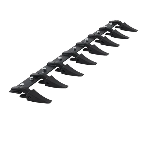 Bucket Tooth Bar, 1650mm, Heavy Duty Tractor Bucket 8 Teeth Bar for Loader Tractor Skidsteer, 2000 kg Load-Bearing Capacity Bolt On Design, for Efficient Soil Excavation and Bucket Protection