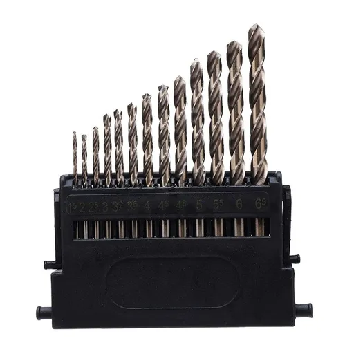 13 Pieces High Speed Steel Twist Drill Bit Set for Daily Home Maintenance Construction Work Corrosion Resistance