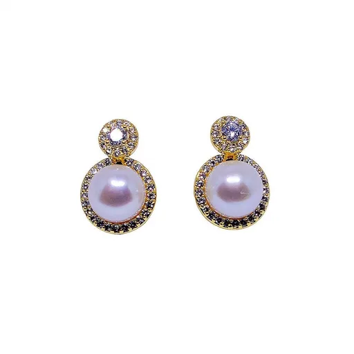 Exquisite French Style Socialite Earrings Fashion Jewelry Elegant Statement - Gold