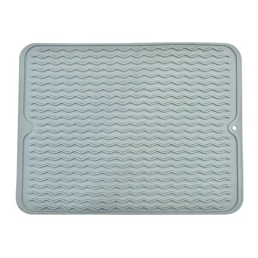 Kitchen insulated placemat Rubber drain mat Wave trough drain mat waterproof non-slip mat Kitchen insulated placemat 2 pcs