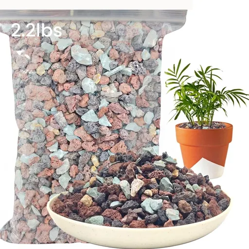 2.2lbs Cactus Soil Potting Mix 0.25in Succulent Soil Mix, Succulent Potting Mix, Cactus Potting Mix,Horticultural Grit, Bonsai Soil Mix Mix Horticultural Lava Rock Pebbles PH