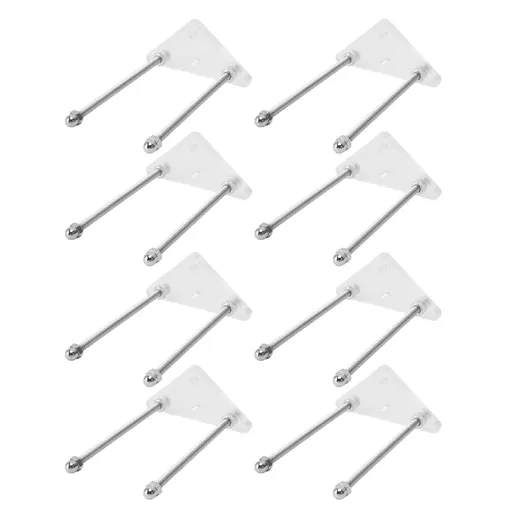 8 Packs Skateboard Wall Mount Acrylic Skateboard Wall Display Rack Storage Hanger for Horizontal and Vertical Use
