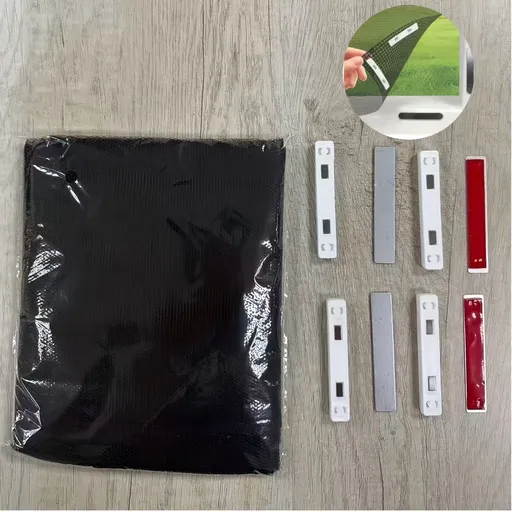 1 Set Magnetic Mosquito Net Window Screen, Adjustable Size with High Breathability, No Drilling Adhesive Installation, Insect-proof Design 130.0x150.01cm Black