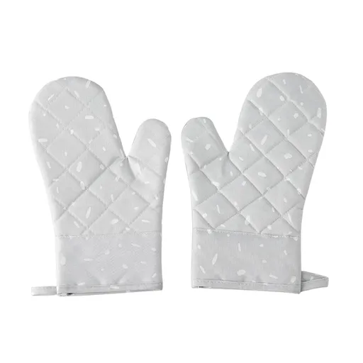 Oven Mitts ! Premium Silicone Slip Oven Set Soft Flexible Oven Gloves Heat Kitchen Cooking Mitts Hands From Hot Surfaces Cookie Sheets Pair Set of 2, Include 1 Pair of Gloves Grey
