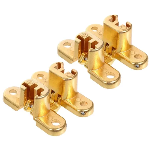 2-Pack Metal Cabinet Hinges Replacement Parts for Barn Door, Garage Door, Hidden Hinge Hardware