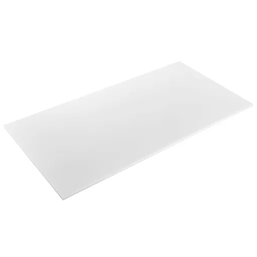 HDPE Plastic Sheet Board, 1 Pack High Density Polyethylene Sheet Plastic Panel, 610 x 1219 mm 13 mm Thick Customizable Plastic Panels, for DIY Crafts, Heavy Duty Industrial Equipment, White