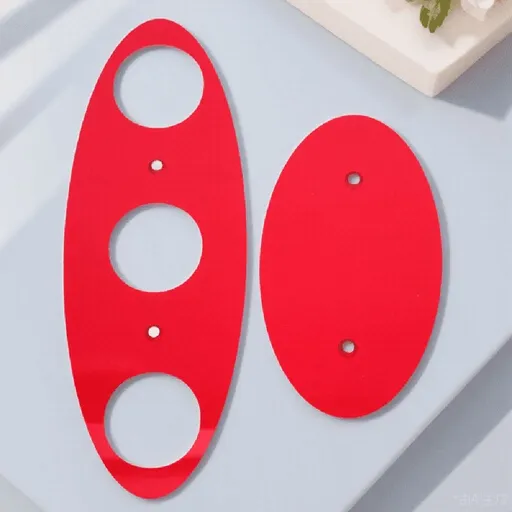 Red Acrylic Ice Cream Stand and Sushi Roll Holder Food Tray Display Rack for Home Use