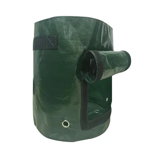 2 PCS Potato Growing Bags 23 x 28cm – Durable PE Planting Containers with Side Harvest Window for Vegetables, Tomatoes and Home Garden Use