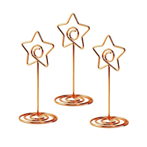 Memo Holder for Desk Rose Gold 10Pcs 3.4*1.4in Iron Wedding Decorations