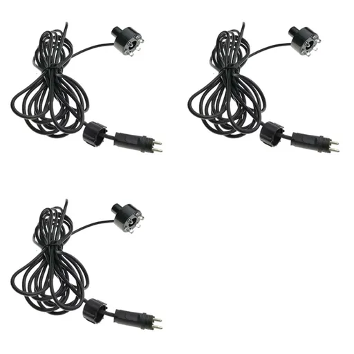 3X RGB 6 LED AC12V Water Fountain Light with 2Pin Connection Underwater Pond Lights Water Feature Lights for Pool