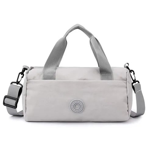 Grey Lightweight Large Capacity Sports Duffel Bag - Portable Crossbody Travel Gym Handbag for Yoga Outdoor Activities