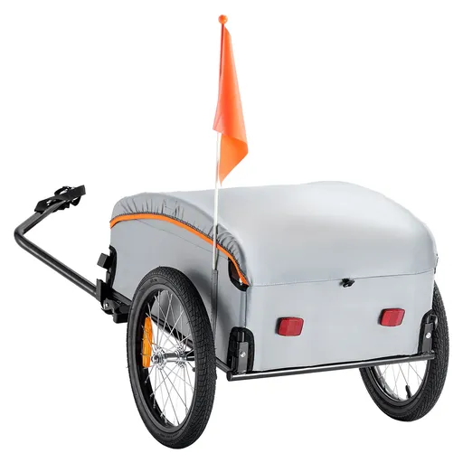 Bike Cargo Trailer, 88/100/160 lbs Load Capacity, Heavy-Duty Bicycle Wagon Cart, Foldable Compact Storage with Universal Hitch