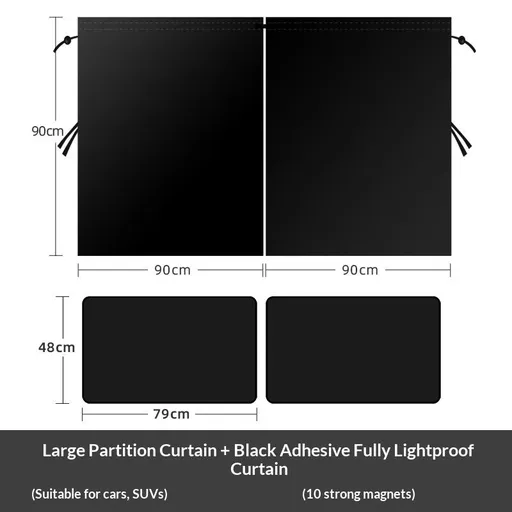 5Pcs Car Window Shades, 4 Pcs Car Side Window Sun Shades & 1 Rear Seat Divider Curtain UV Protection Baby Window Covers, Privacy Protection Window Screen Fit for Most of Cars