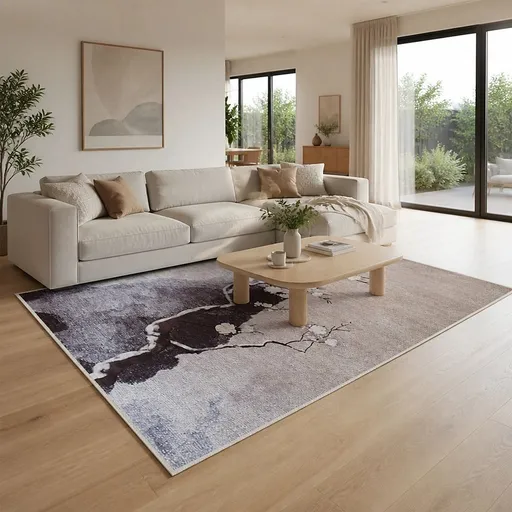 Large Floor Rug – 200x300cm Multicoloured Rug (Blossom Style)