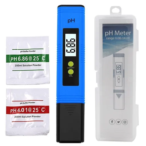 PH Meter for Water, PH Tester 0.01High Accuracy Water Quality Tester with 0-14 PH Measurement Range, PH Meter