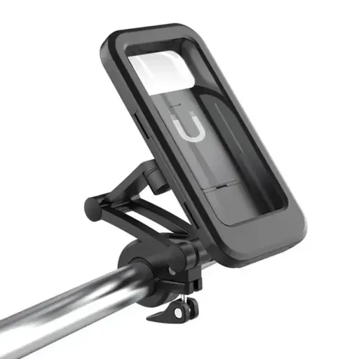 Bicycle Waterproof Phone Holder, Universal Phone Holder Bicycle, ABS material, dashboard mounting, stable phone or GPS support, Black Color