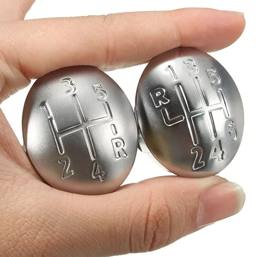 Car Gear Shift Lever Knob Stick Head,Speed Gear Shifter Emblem Cap Gear Shift Knob Replacement Parts（2pcs）