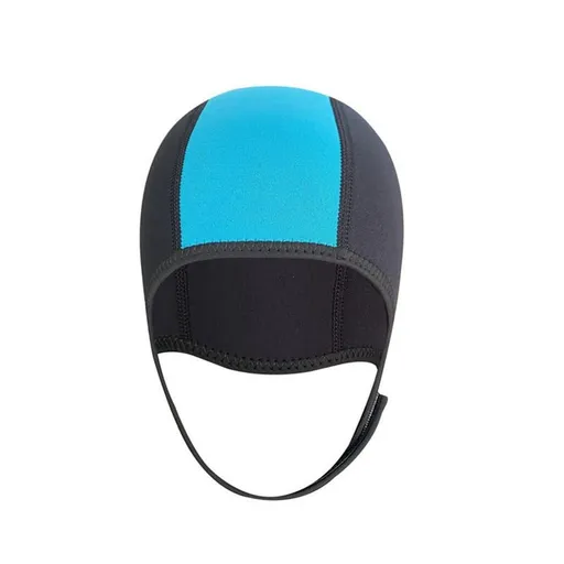 Thermal Swimming Cap,Neoprene Diving Hood Thermal Wetsuit Hood Cap Swim with Chin Straps,Scuba Swimming ,Blue