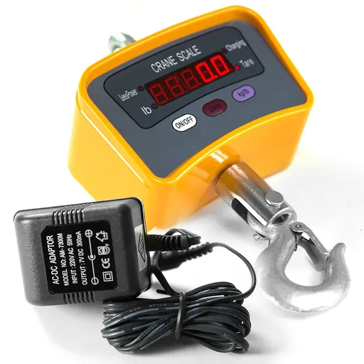 Centurion 500kg Industrial Digital Crane Scale Heavy Duty Hanging Weight Scale with 5 Digit LED Rechargeable Battery