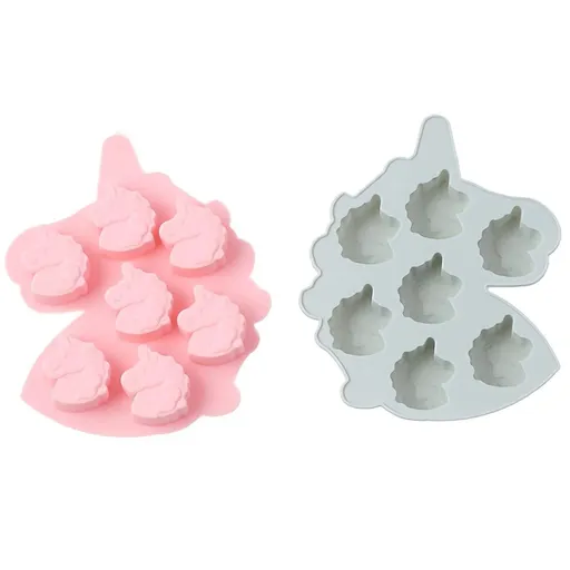 2-Pack Head Silicone Molds Set for Making Small Soap Chocolate Candy Gummy Baking Cake Jello Jelly Wax Crayon Melt