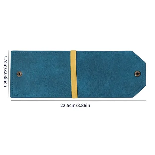 Blue Cash Wrap Wallet - Compact Snap Closure Card and Bill Holder, Slim Design for Quick Access, Lightweight Everyday Carry, Unisex Travel Friendly Accessory
