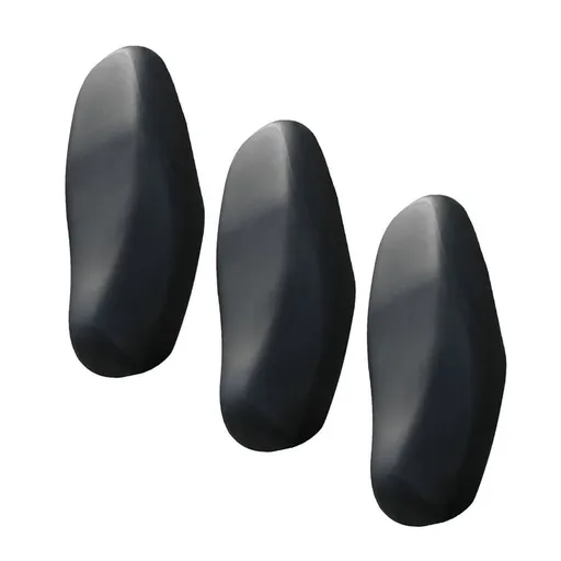3-Pack Black Motorcycle Seat Covers Universal Fit Rainproof Ergonomic Design for Scooter Moped Seats