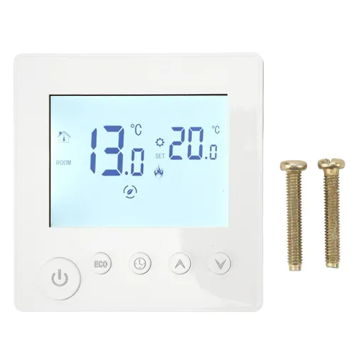 Floor Heating Thermostat Controller Programmable Control Panel LCD Display 90V‑240V for Home