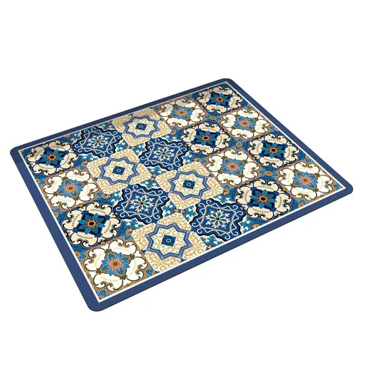 Draining Pad Cover Mat Water Absorbing Pad Washing Machine Top Dust Protection - Blue