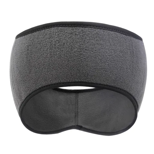 Winter Sports Headband Ear Muffs for Running, Men, Women Polar Fleece Ear Warmer Headband, (Grey)