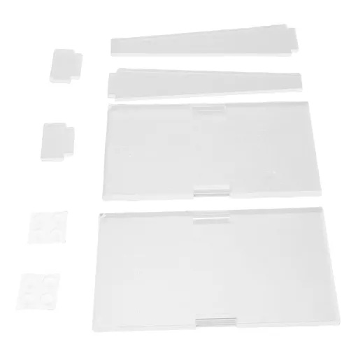 2 Sets Acrylic Easel Stand Multifunctional Stylish Look Compact Clear Picture Display Holder for Phone Book Decorative Plate Platter