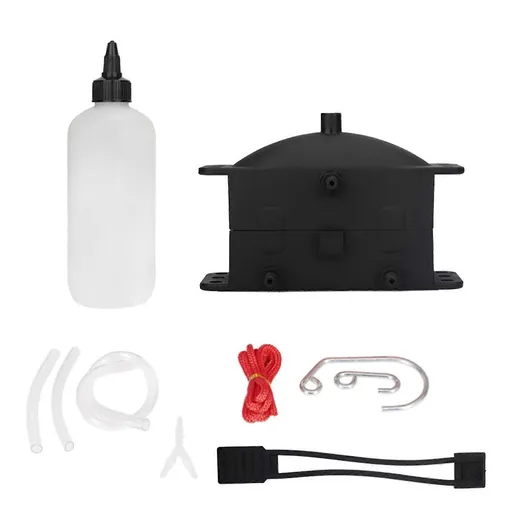 Chain lube tool and cleaner brush for motorcycle chain care