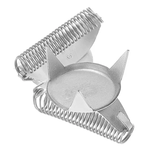 Stainless Steel Glazing Tongs Plated Silver Metal for Precise Ceramic Manipulation