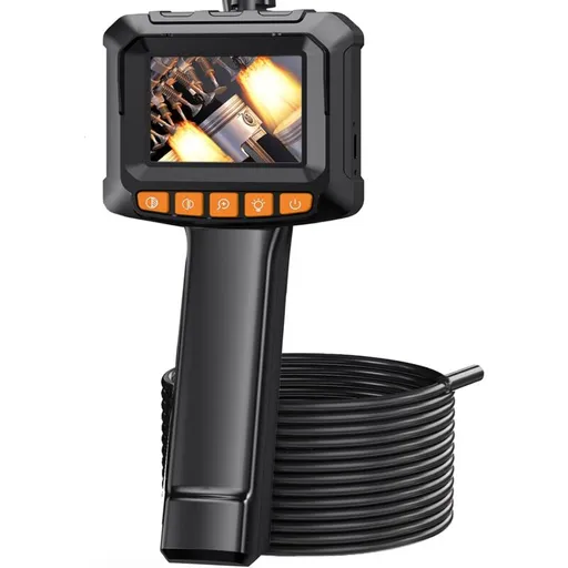 Endoscope Camera, 1080P Hd Endoscope, 2.4 Inch Ips Screen Pipe Inspection Camera, Ip67 Waterproof Camera, 5M Semi-Rigid