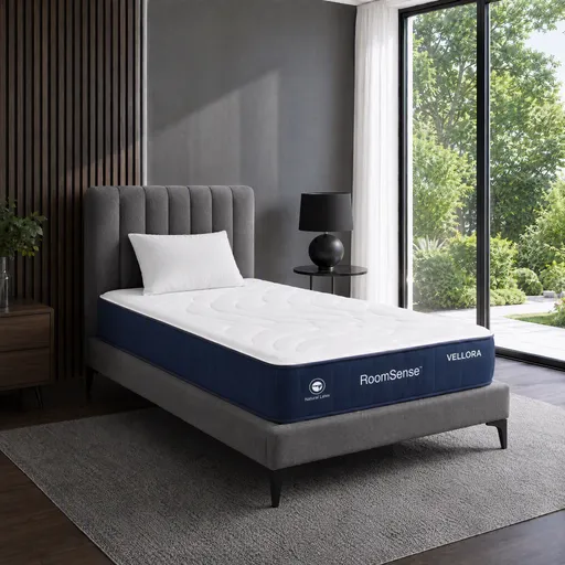 RoomSense King Single Mattress , 30cm Medium Firm Hybrid Mattress with Latex Lumbar Support for Back Pain Relief , Pocket Spring Mattress King Single Size in a Box