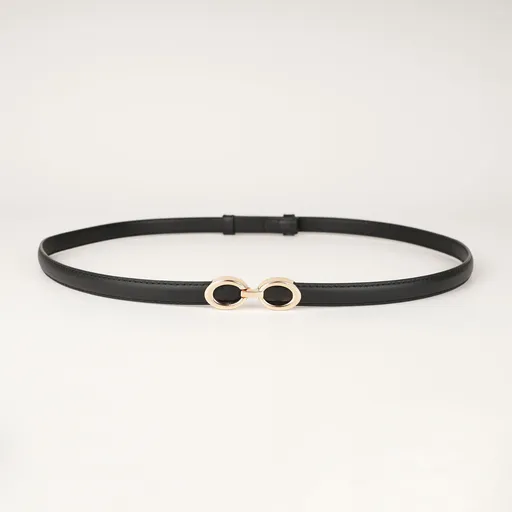 Peroz Yara Women's Black Adjustable Leather Belt