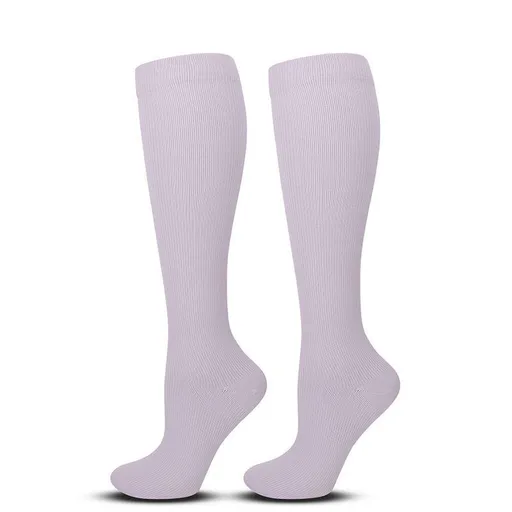 Flat Panel Light Purple Compression Calf Socks Size L/XL (39-42) | Christmas Dreamy Mist Gift | Flat Light Purple Compression Socks for Daily Casual Wear