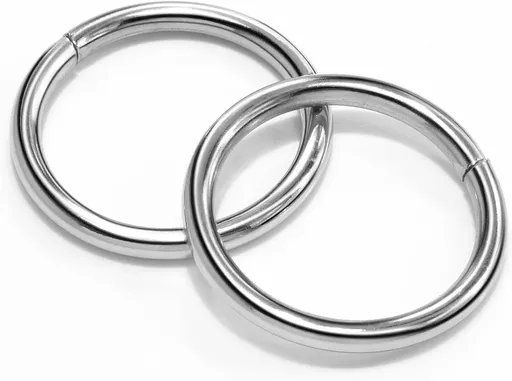 CooBigo 10 Pack 1" O Rings Buckles for Webbing Straps Collars Purses Bags Hardware - Silver