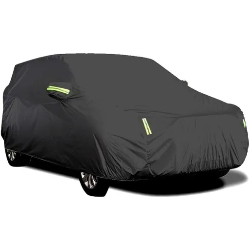 Outdoor Car Cover, Breathable Anti UV Dust and Snow Resistant, Black, 4.8 x 1.8 x 1.5 m