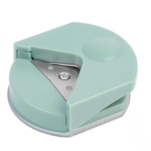 4Pcs Paper Corner Rounder - R4 Corner Cutter Punch Tool, Laminated Cards, Cardstock, Scrapbooking,Photo Card Making, Paper Cutting DIY Crafts Puncher for Office, School（green）