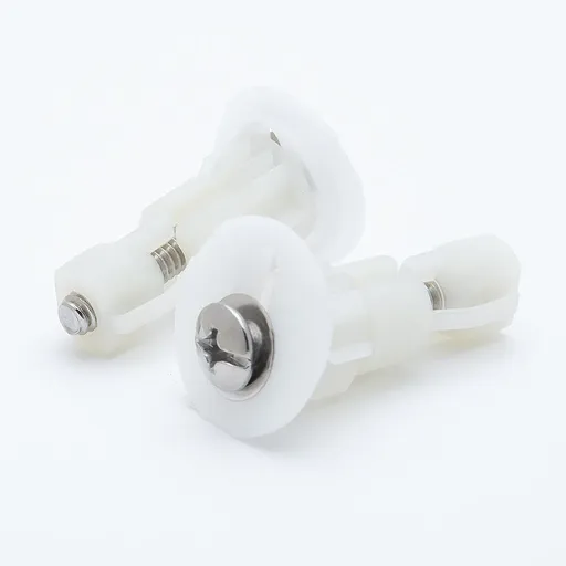 2 Pack Toilet Seat Screw Bolts Kit Replacement Toilet Top Cover Lid Fixing Mount Screw Nut Washer Set Fastener Hinge Blind Hole