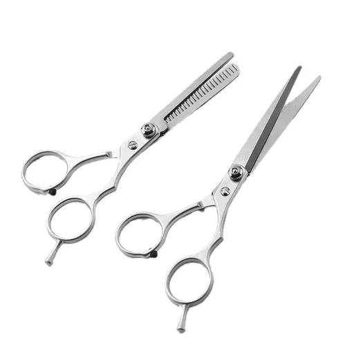 2 pcs Hair Cutting Scissors, Salon ese Stainless Steel Hair Cutting Thinning Shears Scissors for Haircut Set
