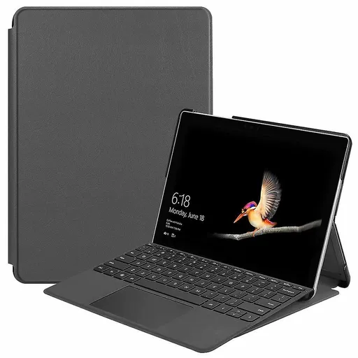Case Ultra thin folio PU leather shell for Surface Pro 7 Grey