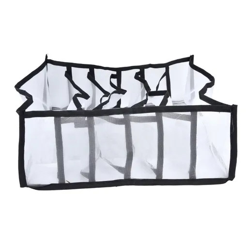 Mesh Bras Storage Box Multi Purpose Foldable Drawer Divider for Underwear Panties Socks6 Cells